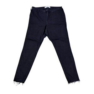 Hollister Curvy High-Rise Jean Leggings 17R Black Denim Mid-Waist Advanced Stret